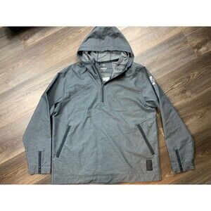 Adidas Adicross Anorak 1/2 Zip Hooded Jacket Men’s XL Zekelman Industries Logo